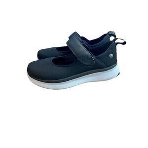 Silverts Mary Jane Womens 10.5 Black Mesh Hook & Loop Walking Comfort Shoes
